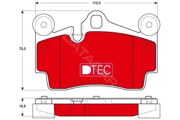 Тормозные колодки TRW GDB1653DTE