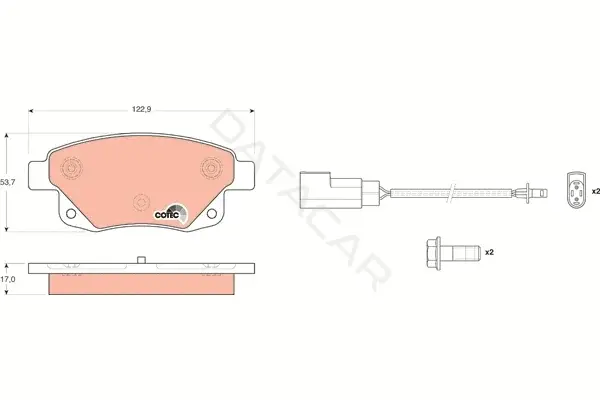 Тормозные колодки TRW GDB1725
