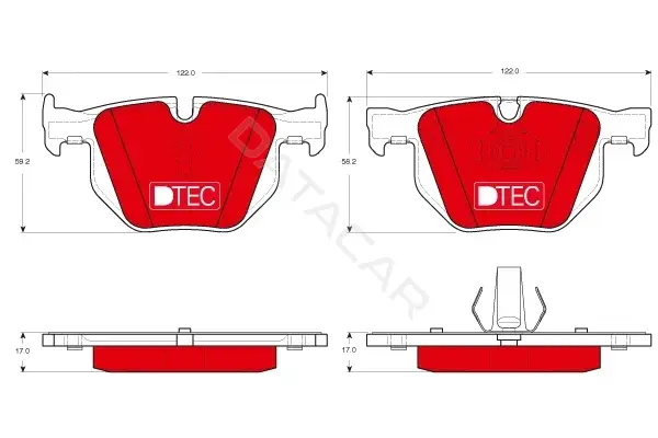 Тормозные колодки TRW GDB1730DTE