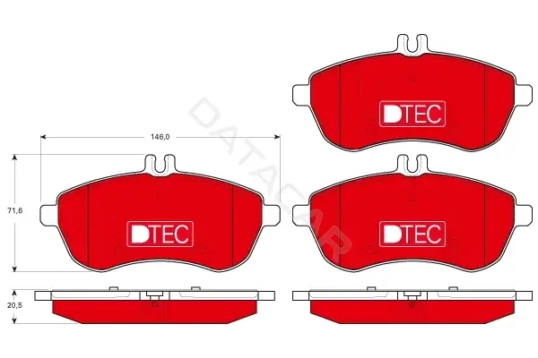 Тормозные колодки TRW GDB1736DTE