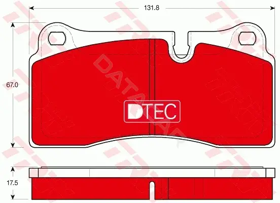Тормозные колодки TRW GDB1816DTE