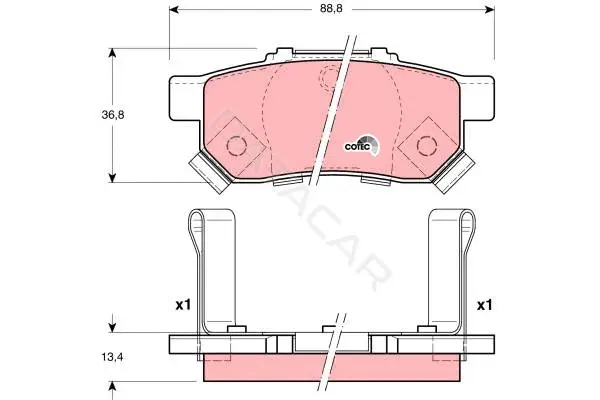 Тормозные колодки TRW GDB3174