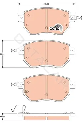 Тормозные колодки TRW GDB3416