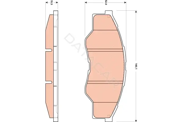 Тормозные колодки TRW GDB3500