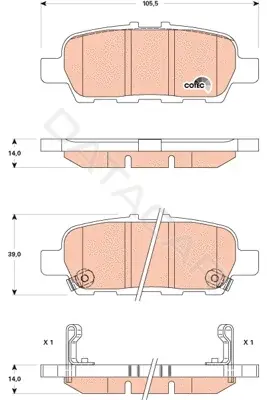 Тормозные колодки TRW GDB3508