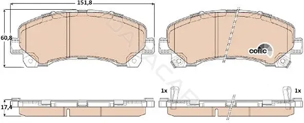 Тормозные колодки TRW GDB3545