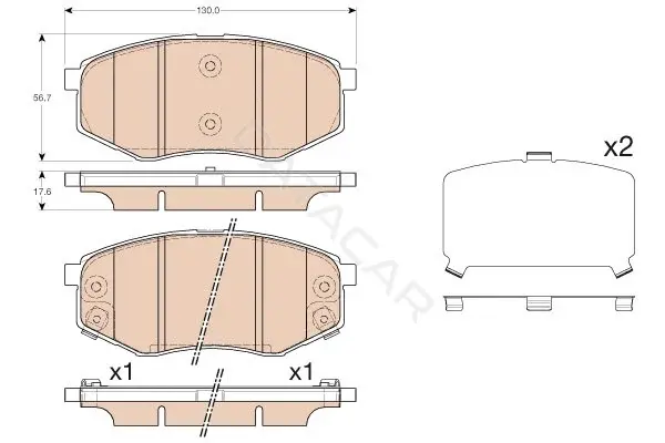 Тормозные колодки TRW GDB3553