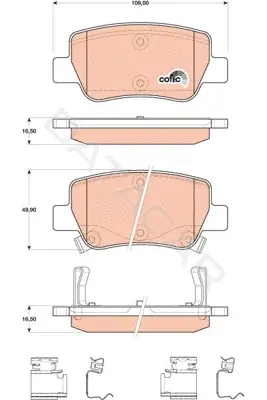 Тормозные колодки TRW GDB4175