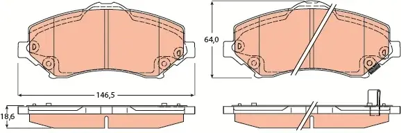 Тормозные колодки TRW GDB4605