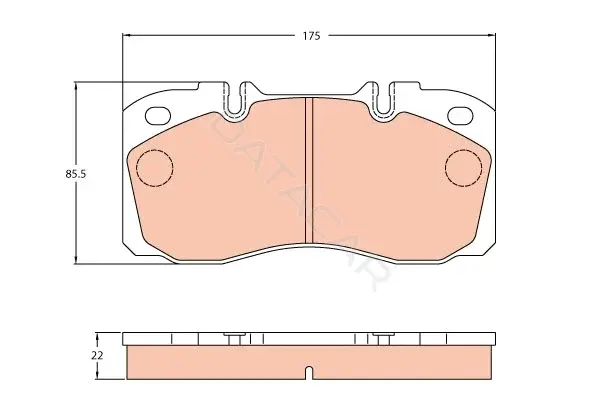 Тормозные колодки TRW GDB5068