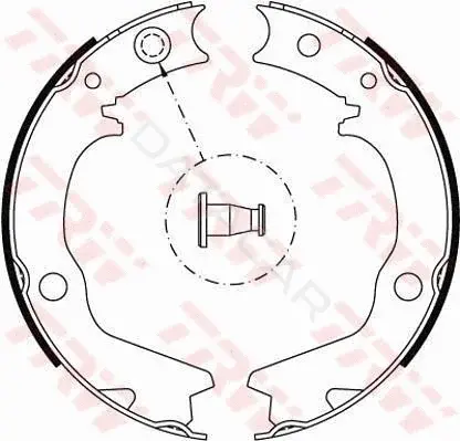 Колодки ручника TRW GS8479