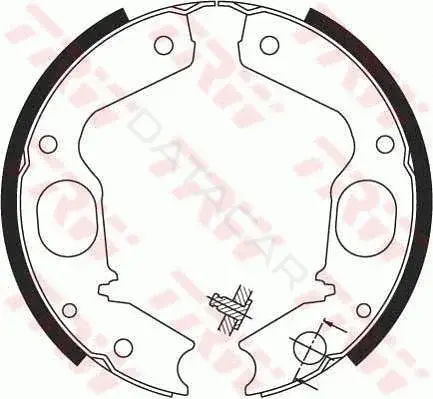 Колодки ручника TRW GS8695