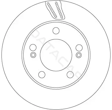 Тормозные диски TRW DF6876