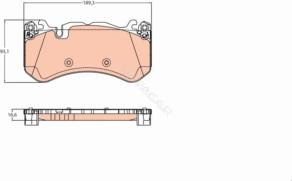Тормозные колодки TRW GDB2220