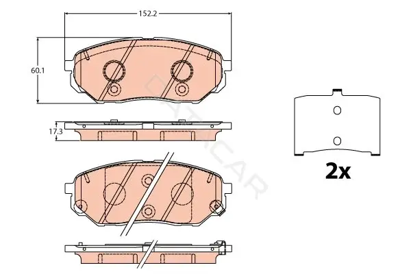 Тормозные колодки TRW GDB2195