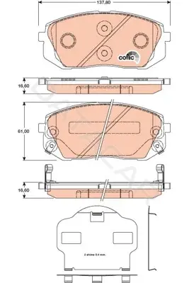 Тормозные колодки TRW GDB3461DT