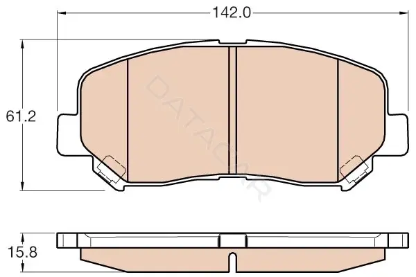 Тормозные колодки TRW GDB3562DT