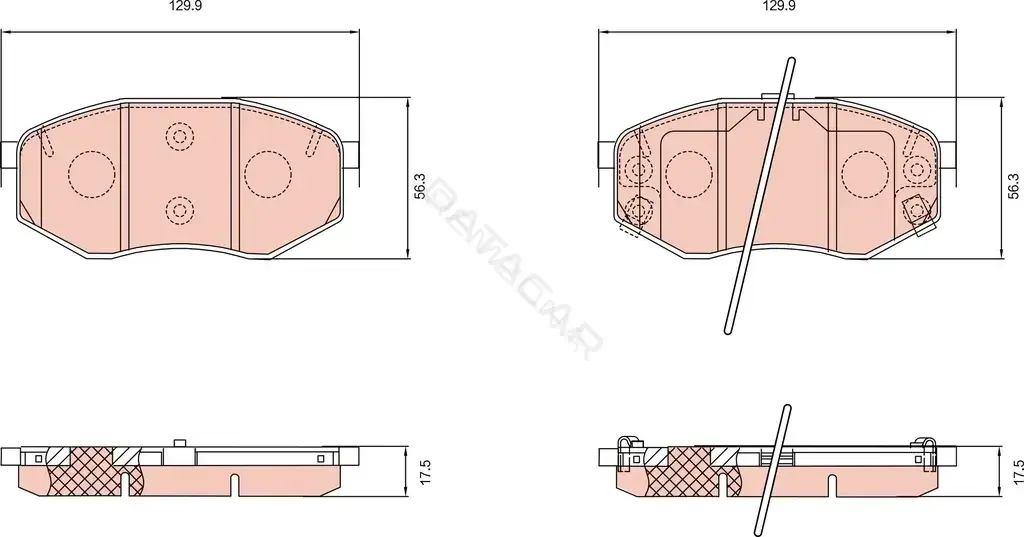 Тормозные колодки TRW GDB8145DT
