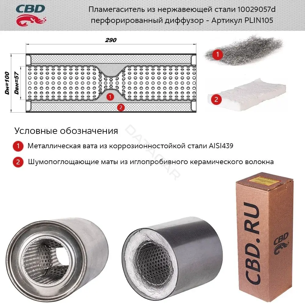 Пламегаситель CBD PLIN105
