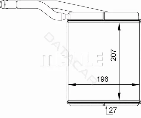 Радиатор печки KNECHT/MAHLE AH143000P