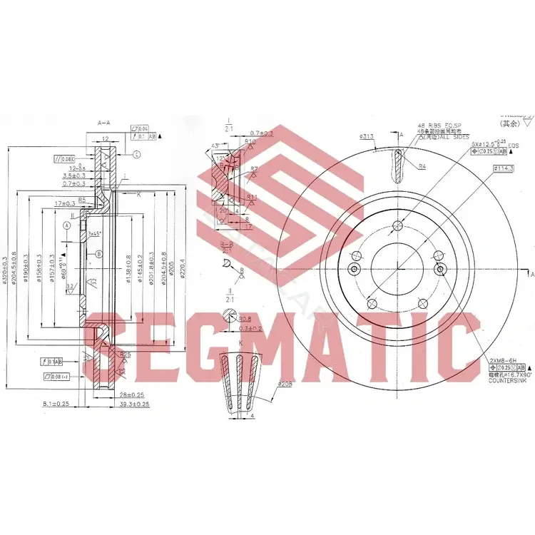 Тормозные диски SEGMATIC SBD30093044