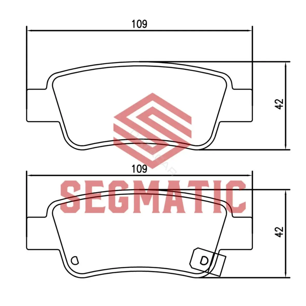 Тормозные колодки SEGMATIC SGBP2611