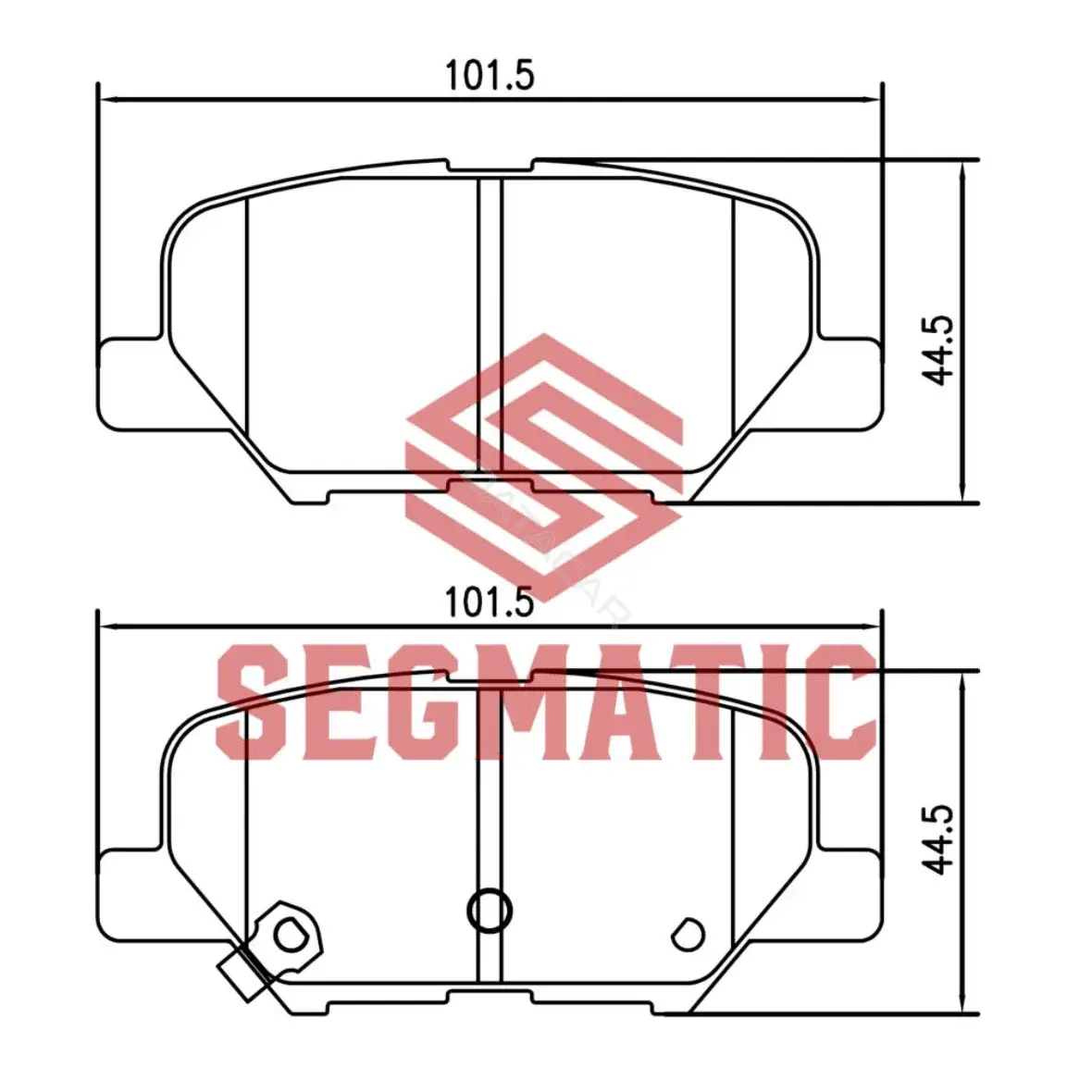Тормозные колодки SEGMATIC SGBP2567