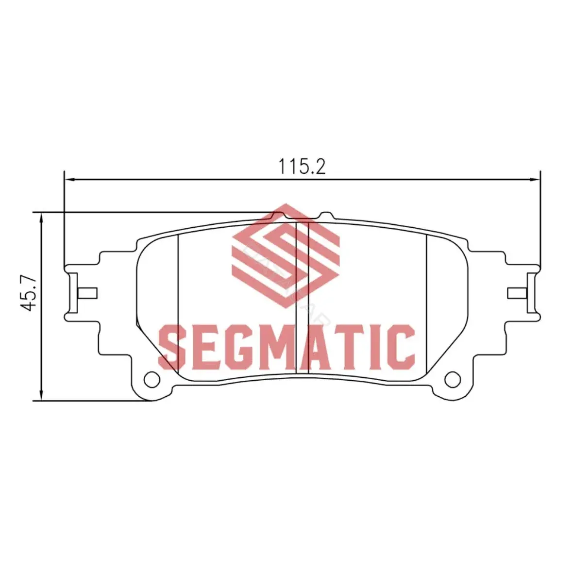 Тормозные колодки SEGMATIC SGBP2619