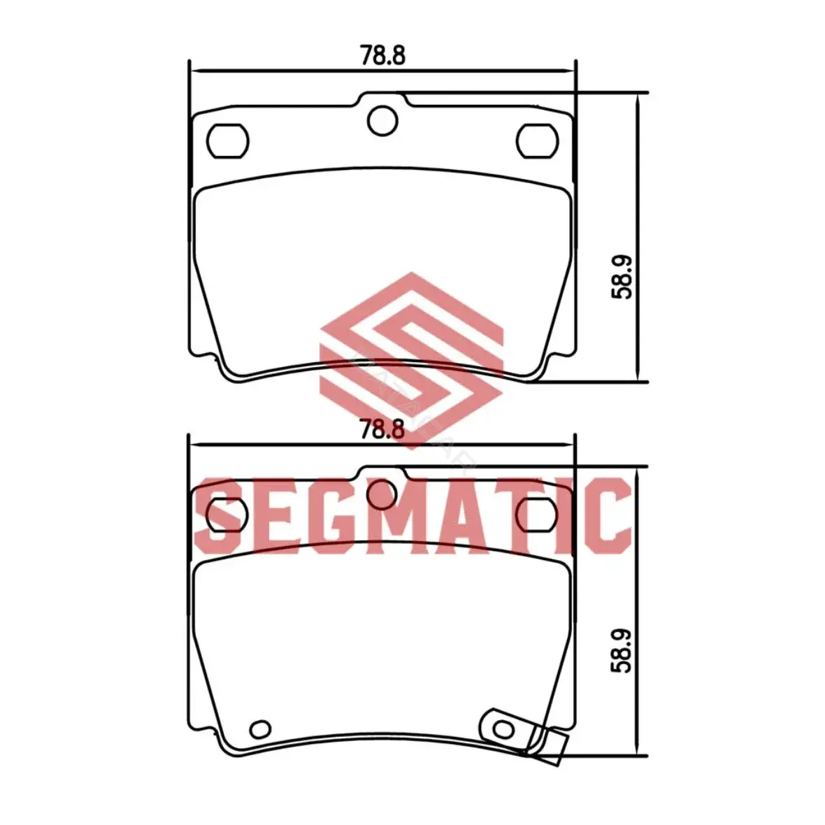 Тормозные колодки SEGMATIC SGBP2602