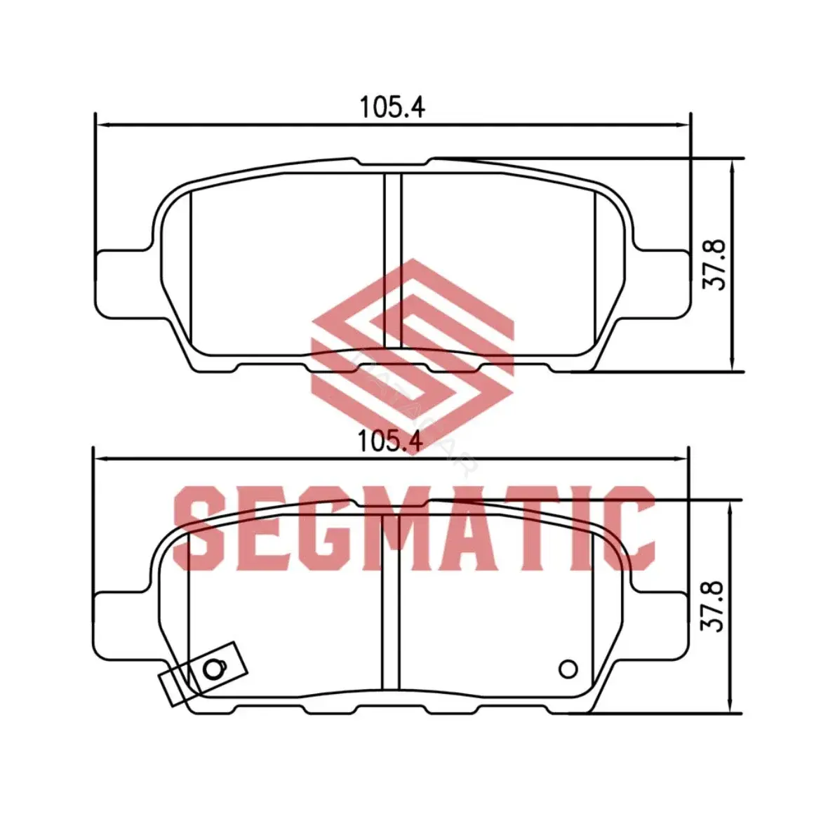 Тормозные колодки SEGMATIC SGBP2551