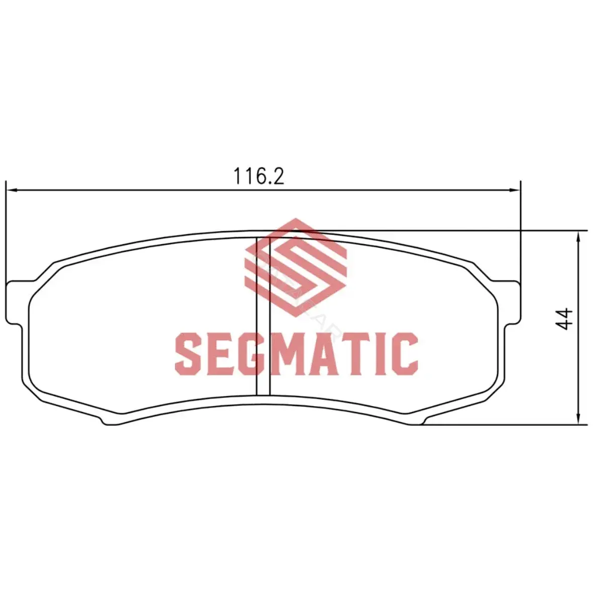 Тормозные колодки SEGMATIC SGBP2563