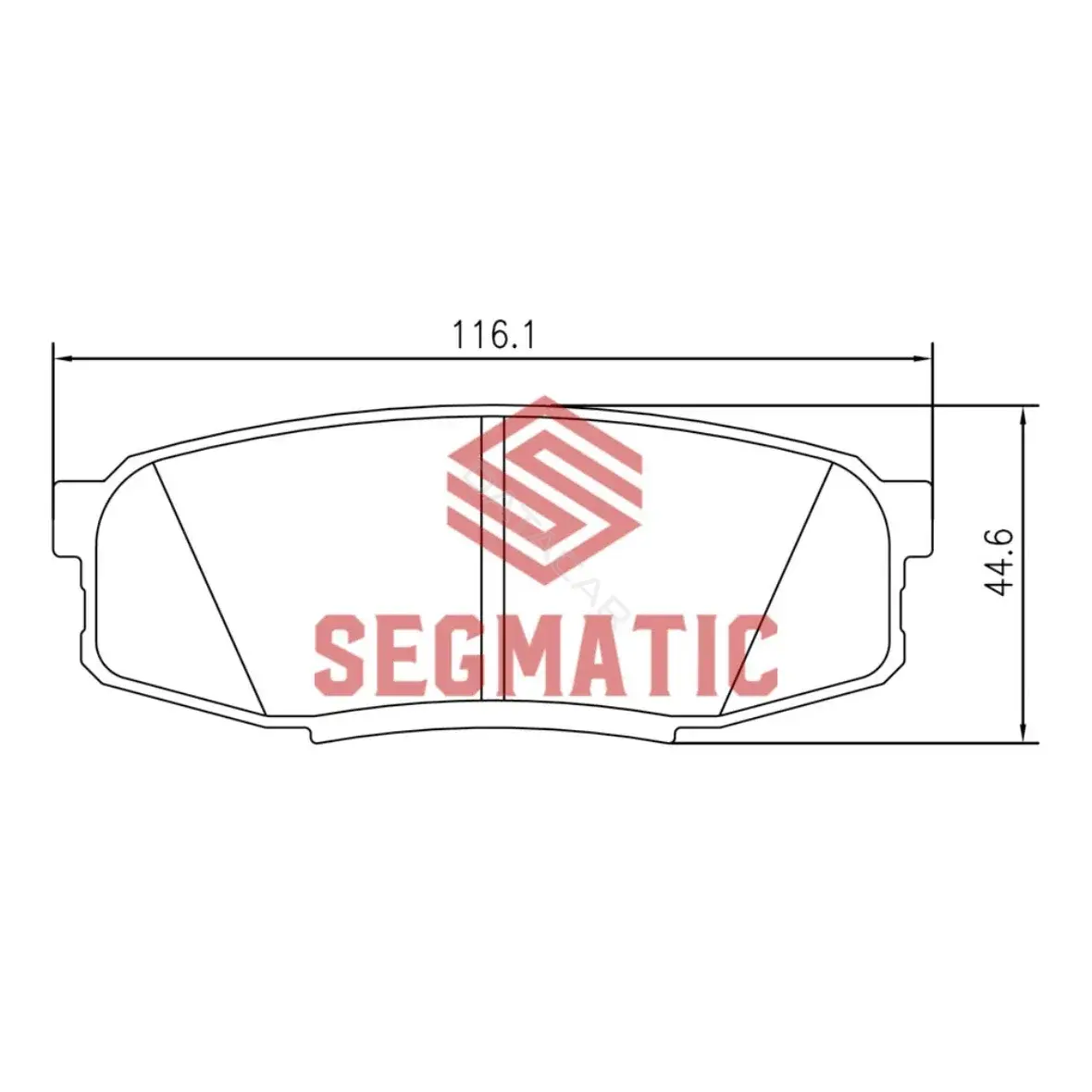 Тормозные колодки SEGMATIC SGBP2584
