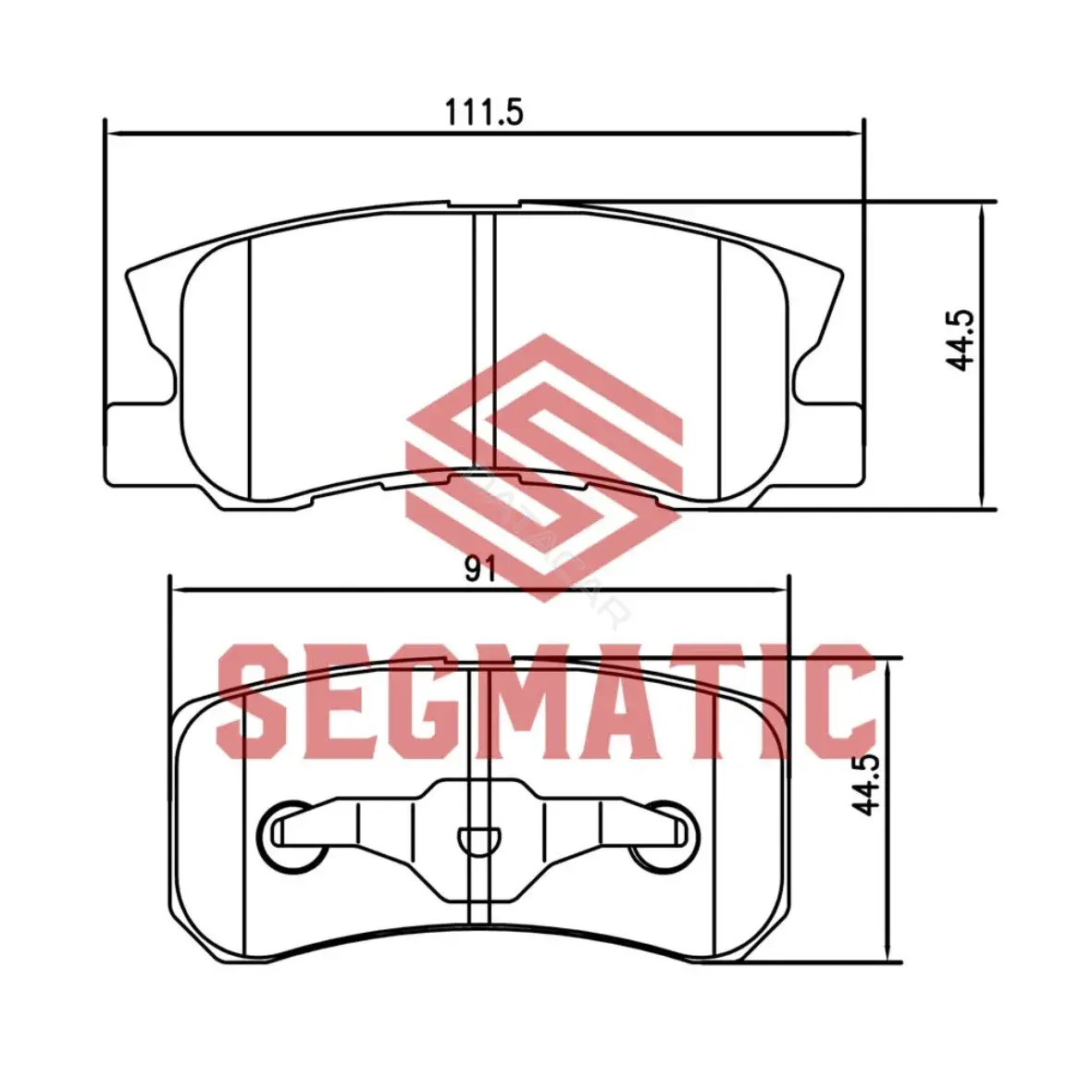 Тормозные колодки SEGMATIC SGBP2573