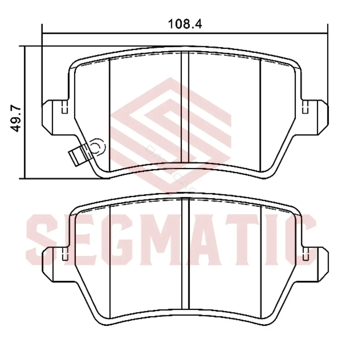 Тормозные колодки SEGMATIC SGBP2816
