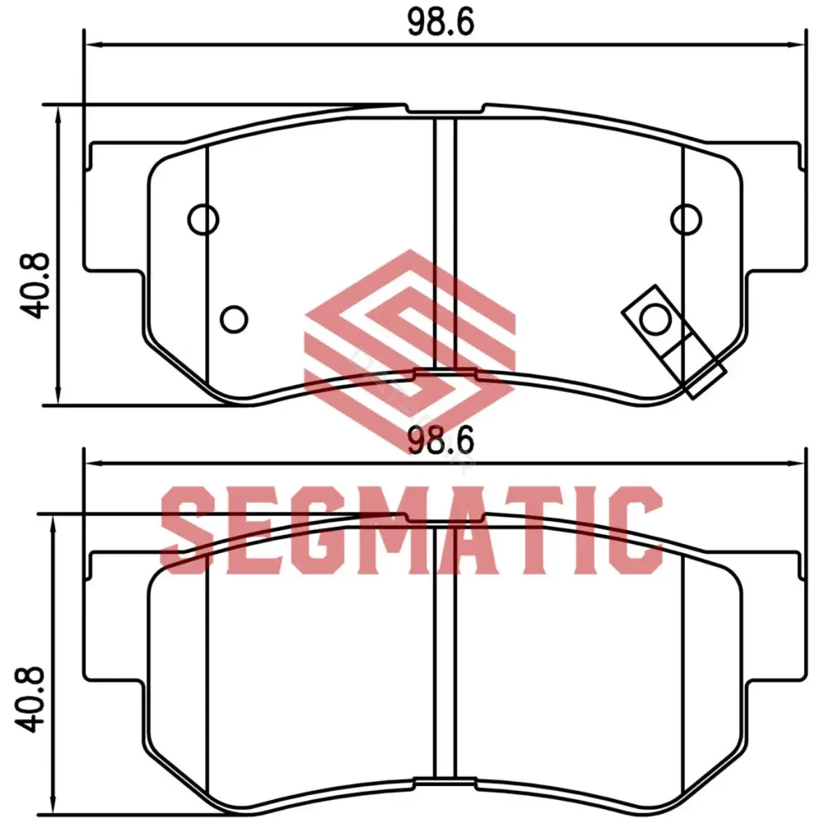 Тормозные колодки SEGMATIC SGBP2568