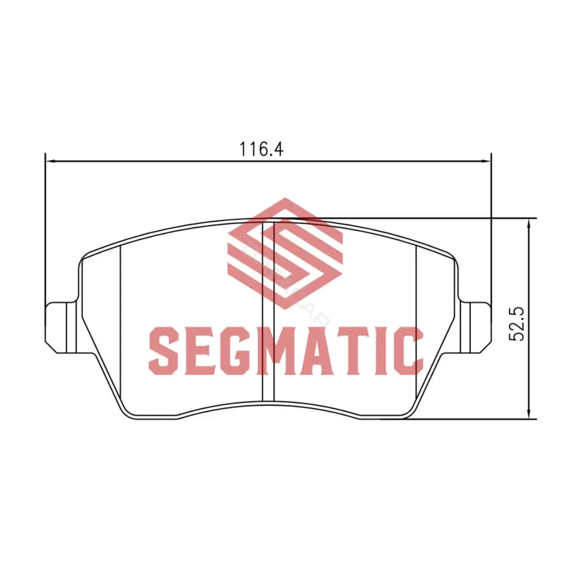 Тормозные колодки SEGMATIC SGBP2560
