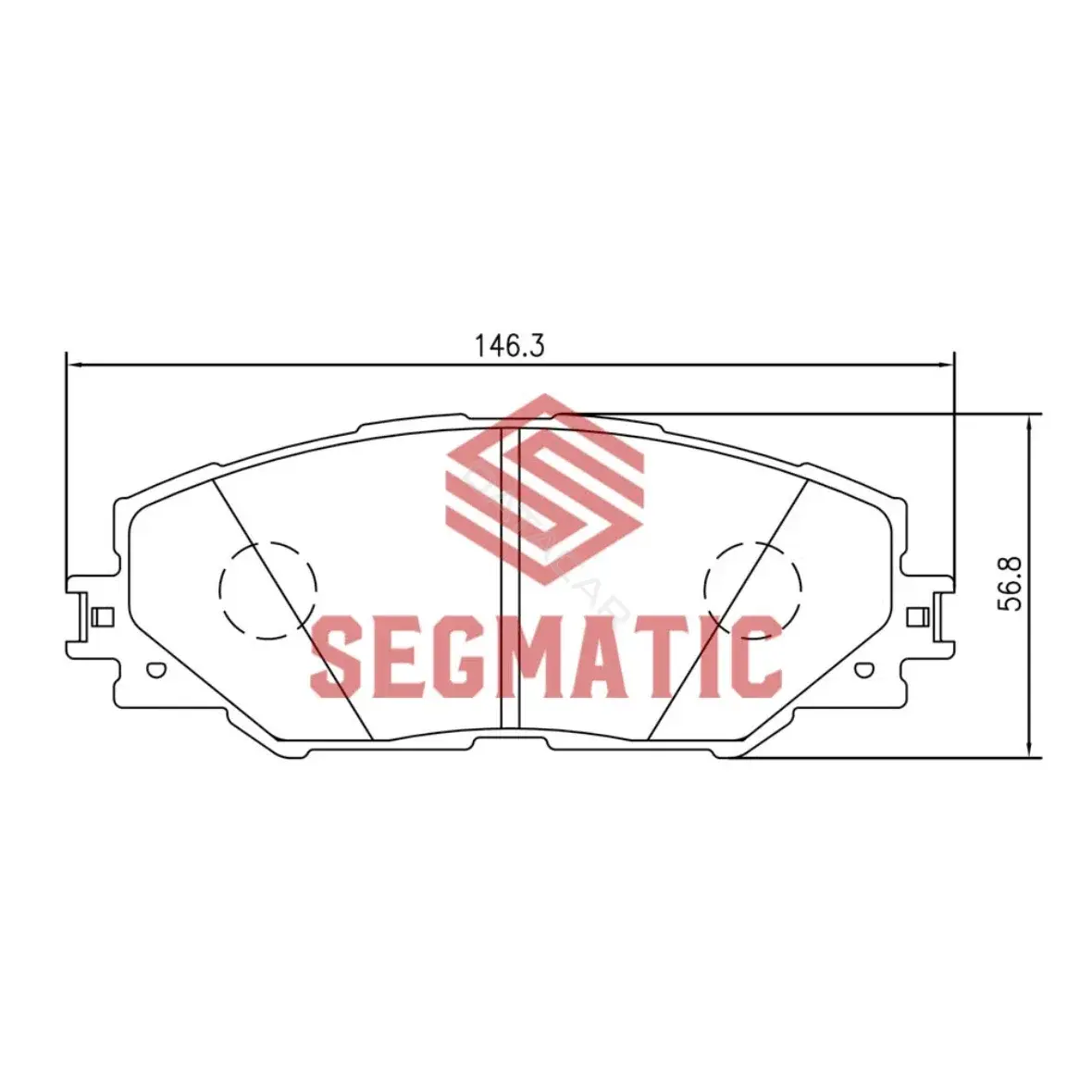 Тормозные колодки SEGMATIC SGBP2577