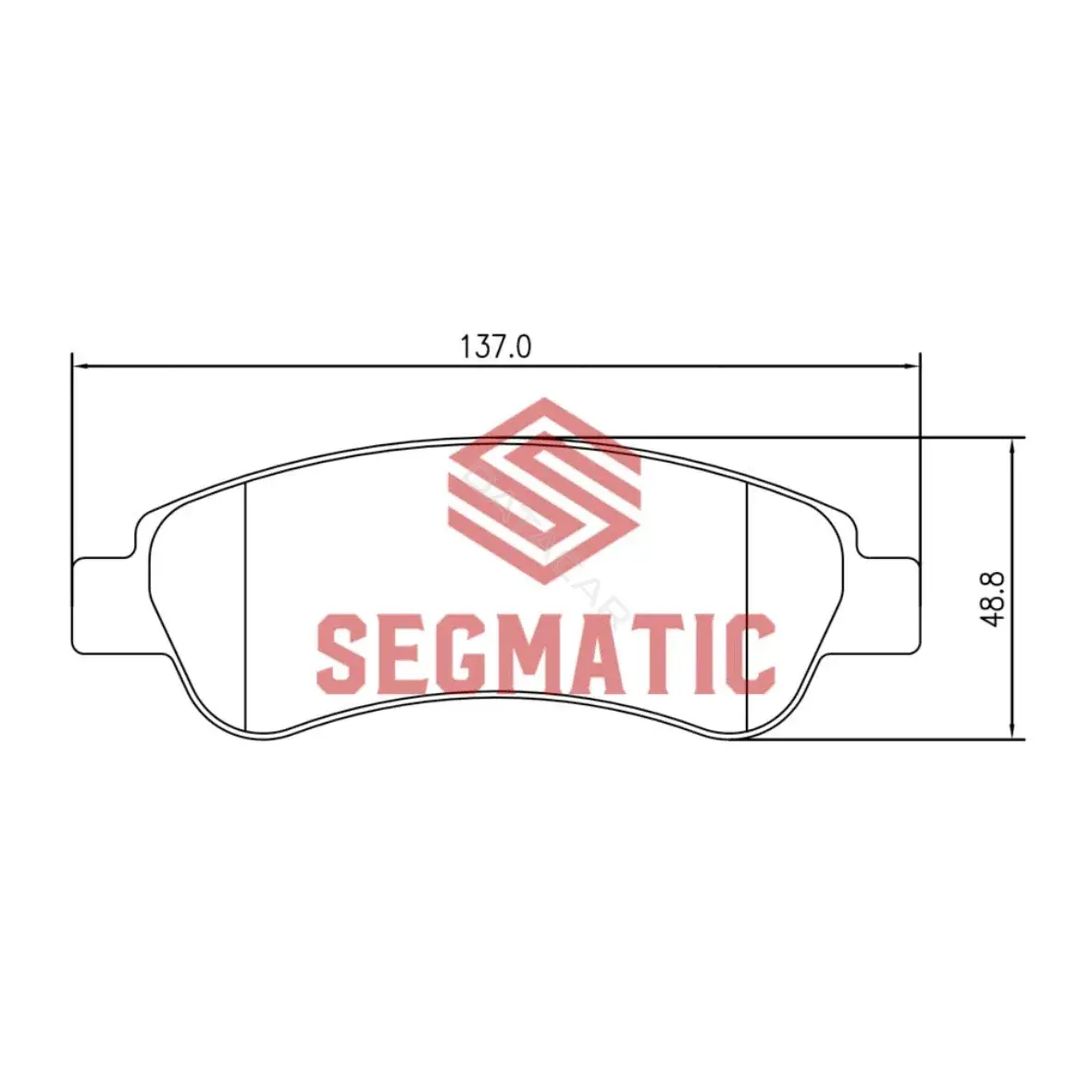 Тормозные колодки SEGMATIC SGBP2644