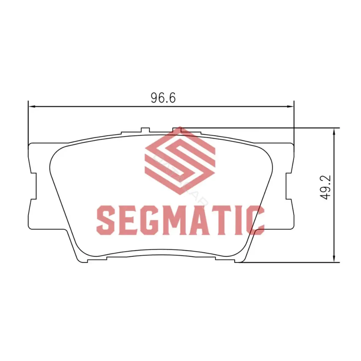 Тормозные колодки SEGMATIC SGBP2558
