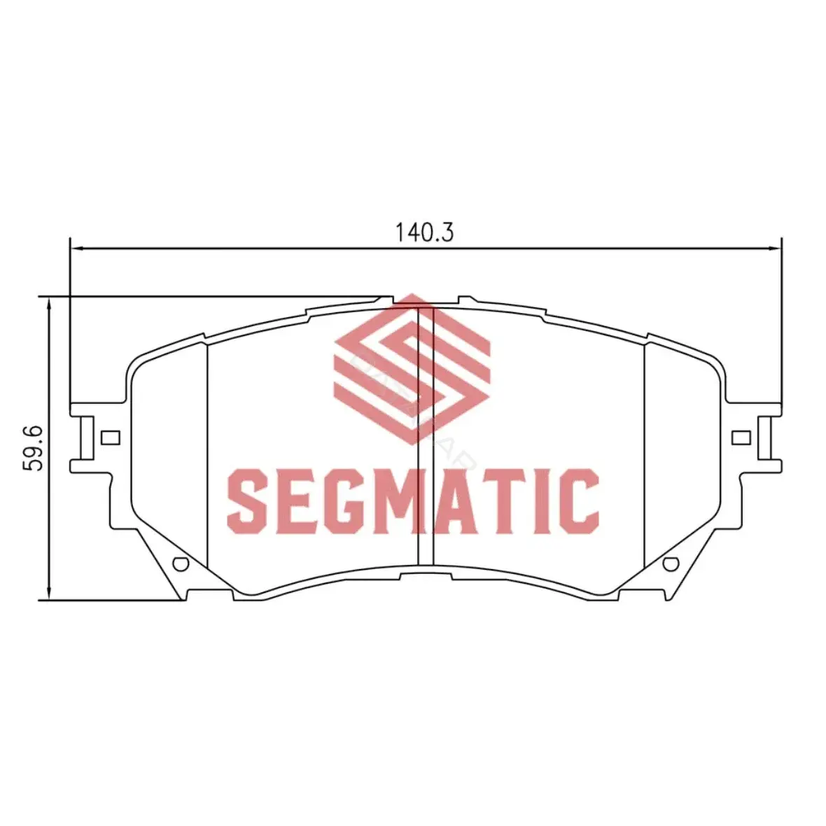 Тормозные колодки SEGMATIC SGBP2609
