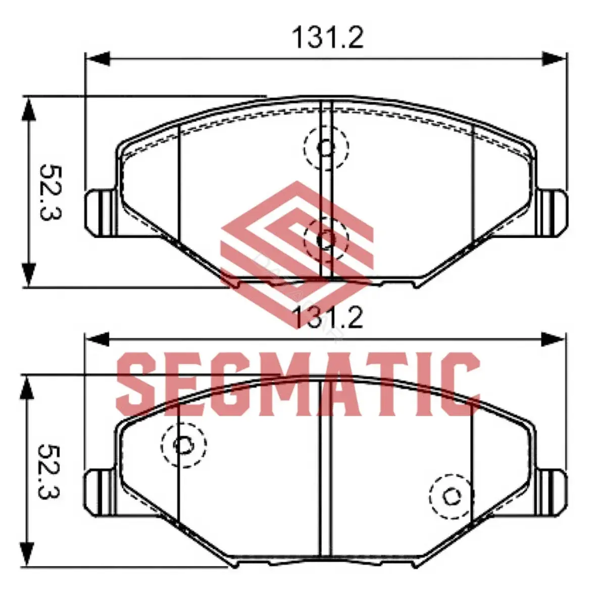Тормозные колодки SEGMATIC SGBP2591