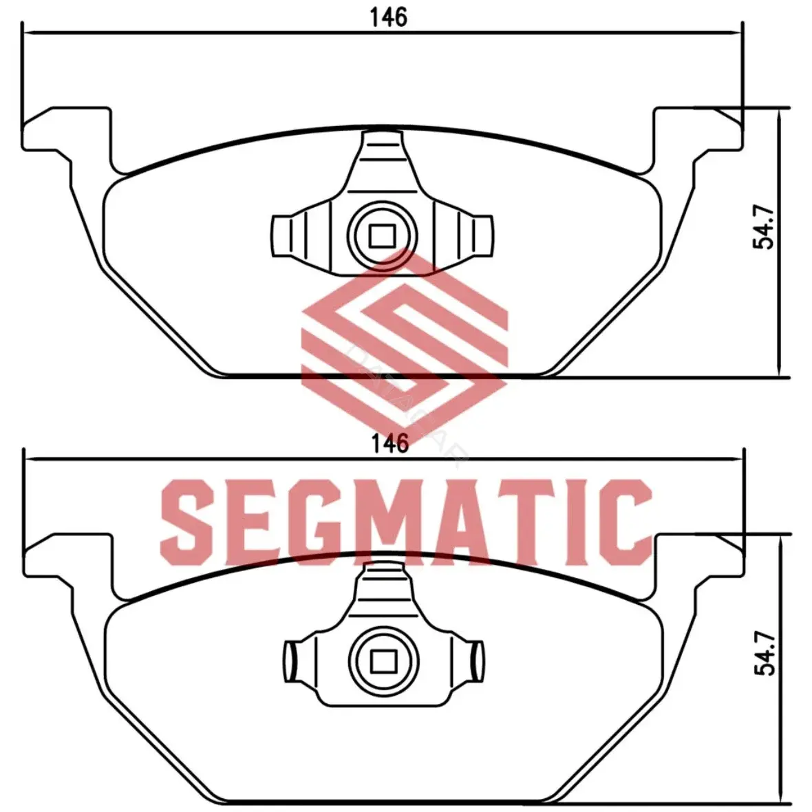 Тормозные колодки SEGMATIC SGBP2562