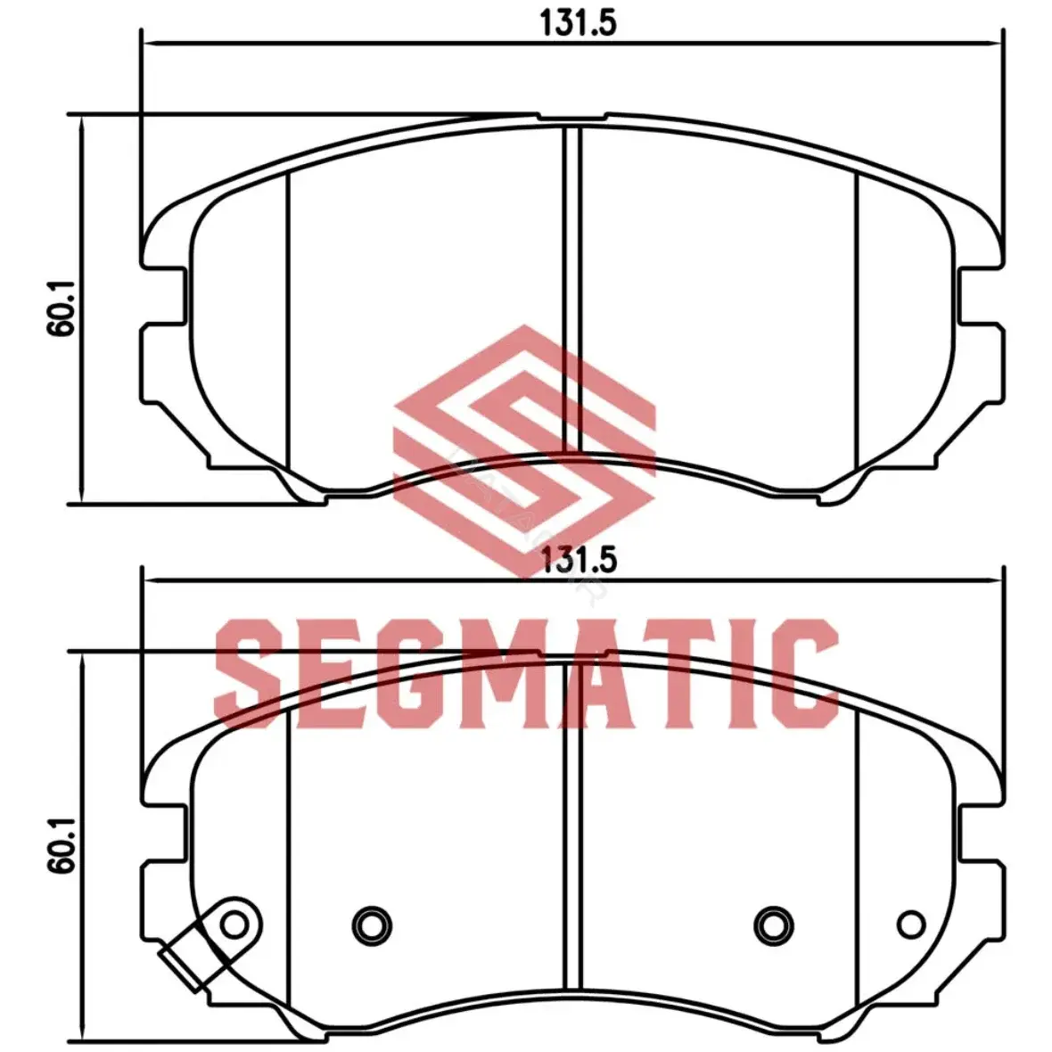Тормозные колодки SEGMATIC SGBP2574