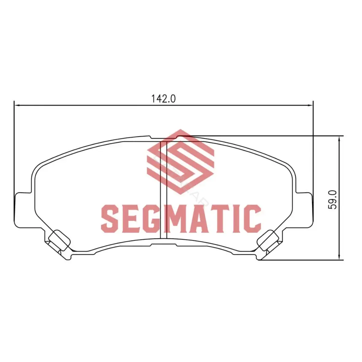 Тормозные колодки SEGMATIC SGBP2572