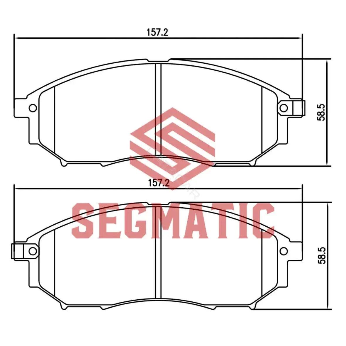 Тормозные колодки SEGMATIC SGBP2590