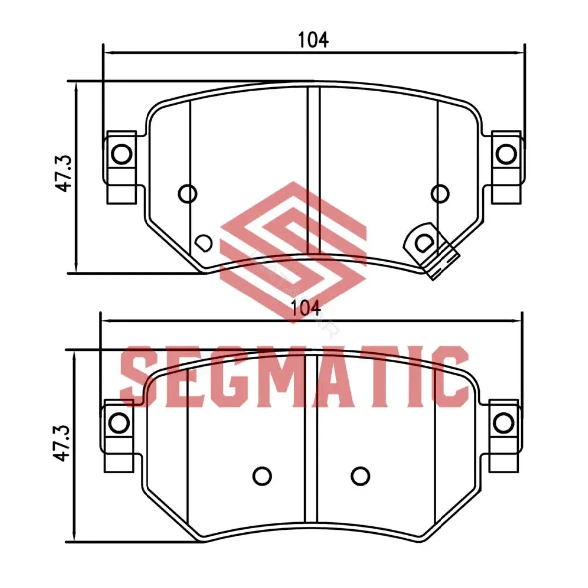 Тормозные колодки SEGMATIC SGBP2640