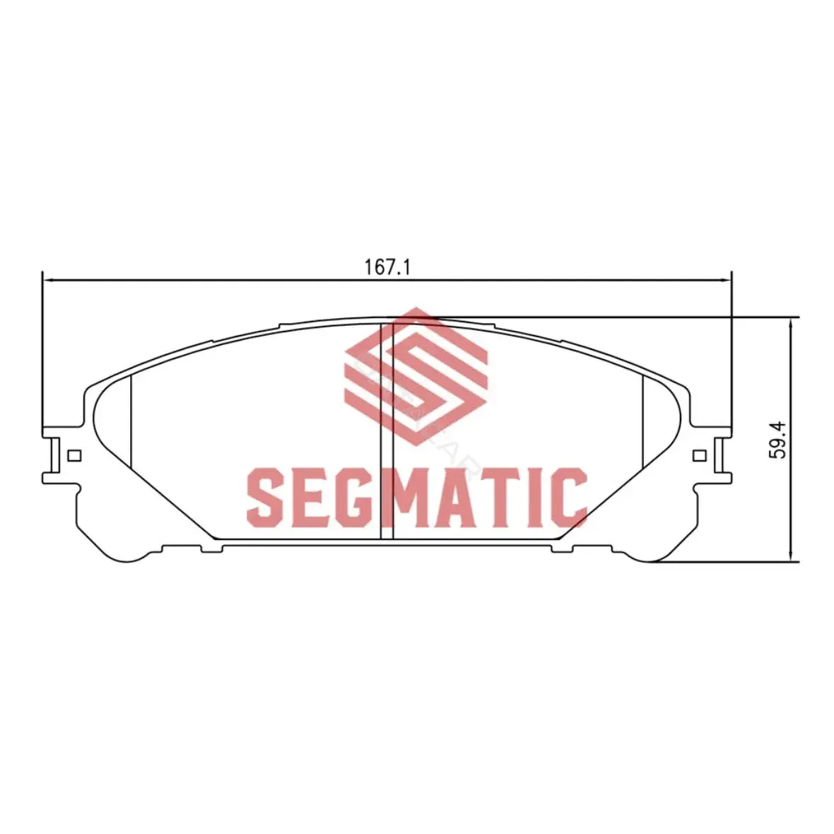 Тормозные колодки SEGMATIC SGBP2601