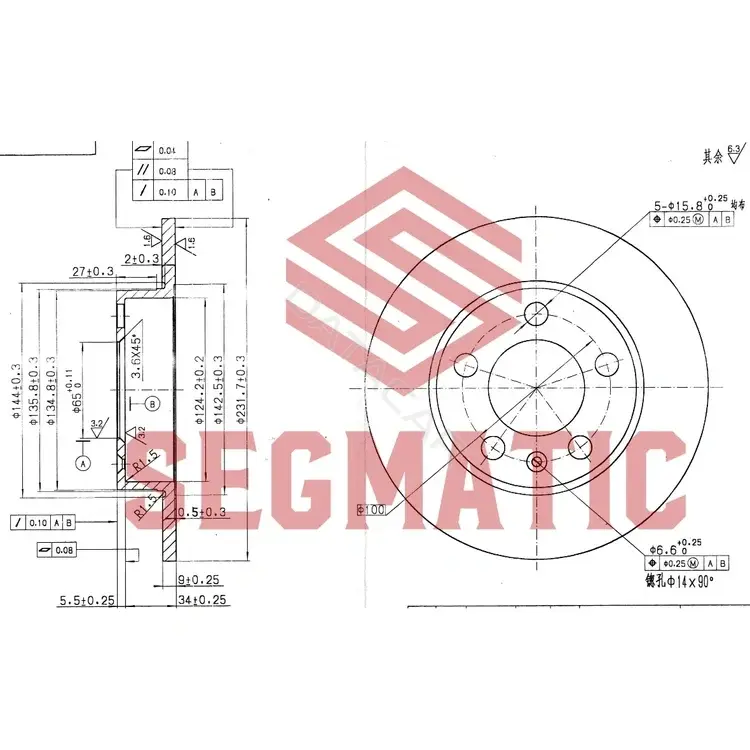 Тормозные диски SEGMATIC SBD30093160