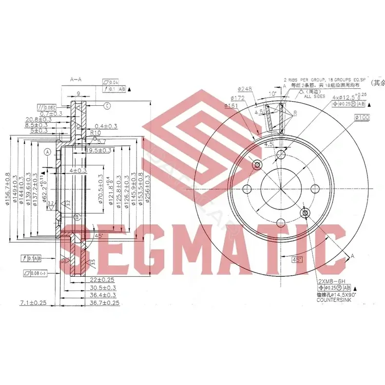 Тормозные диски SEGMATIC SBD30093059