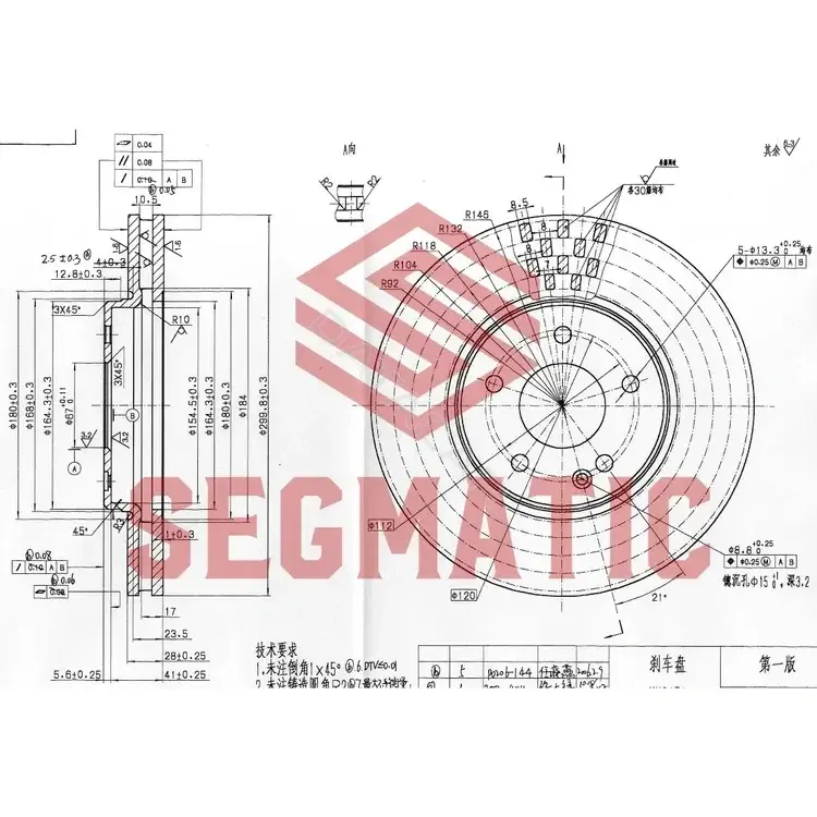 Тормозные диски SEGMATIC SBD30093184
